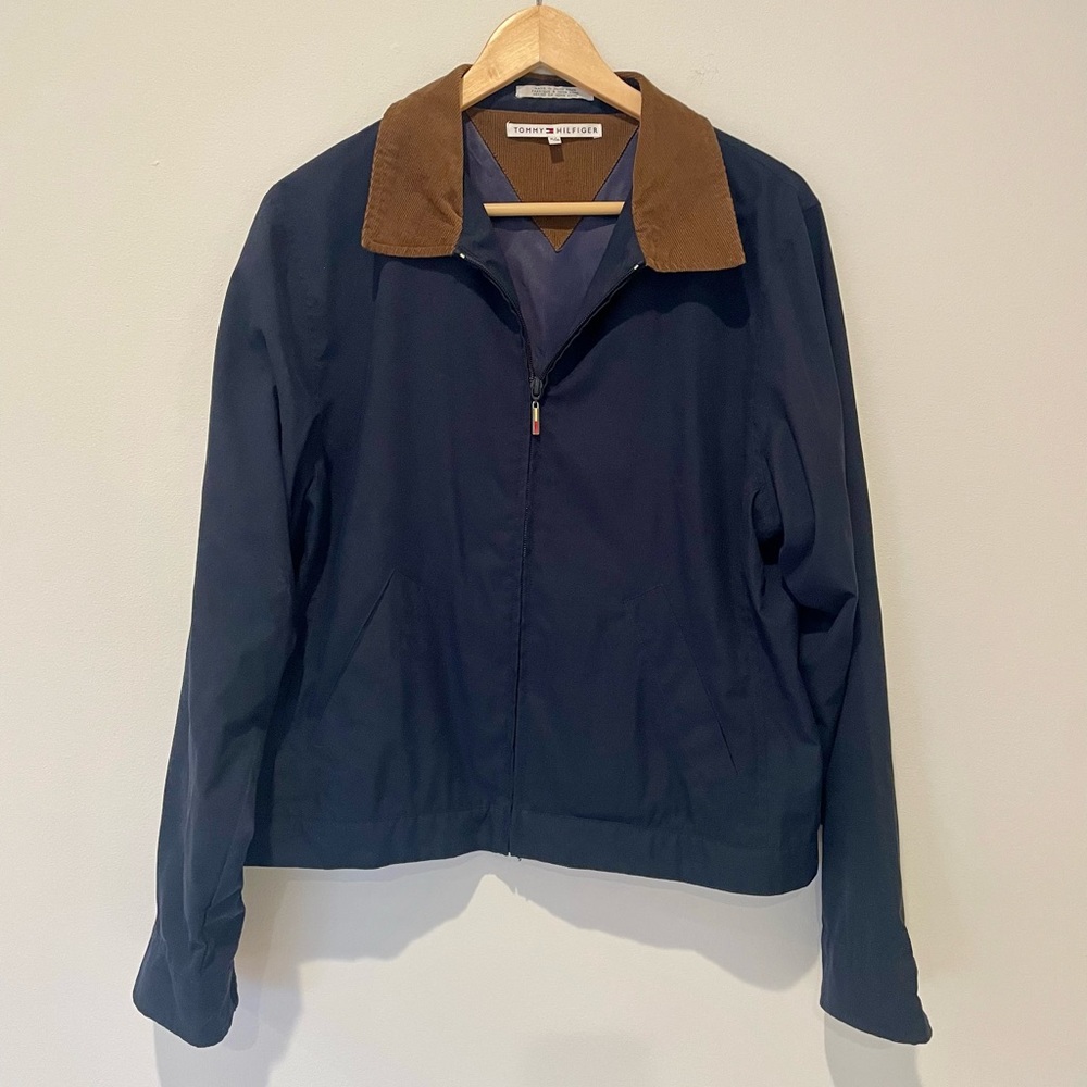 Tommy Hilfiger Navy and Brown Lightweight Jacket